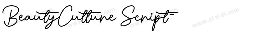 BeautyCulture Script字体转换 BeautyCulture Script字体转换